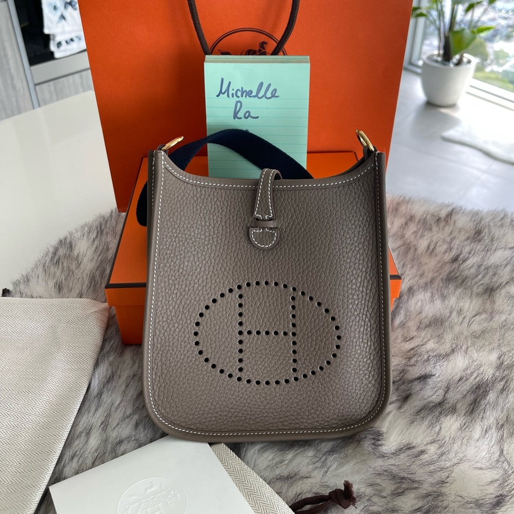 Hermes Evelyn TPM 16 Etoupe crossbody bag